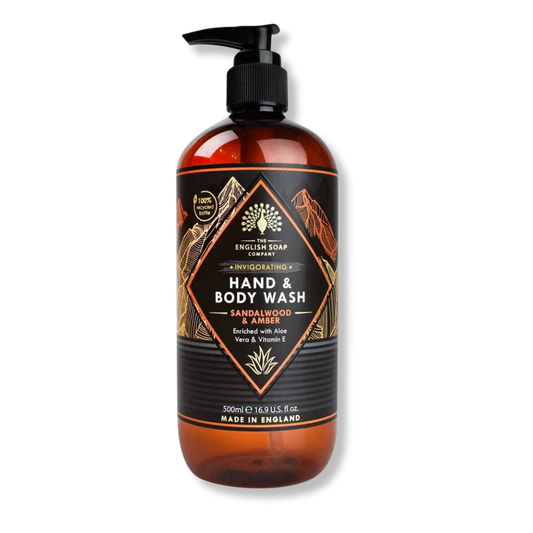 Hand & Body Wash Sandalwood & Amber Vegan - 500ml